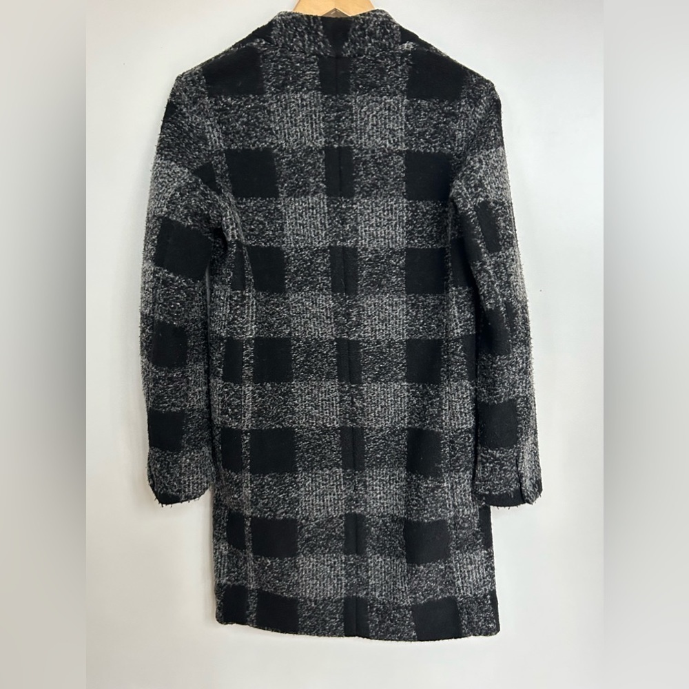 CLUB MONACO Japhia Coat Gray Black Plaid jacket - Picture 6 of 9
